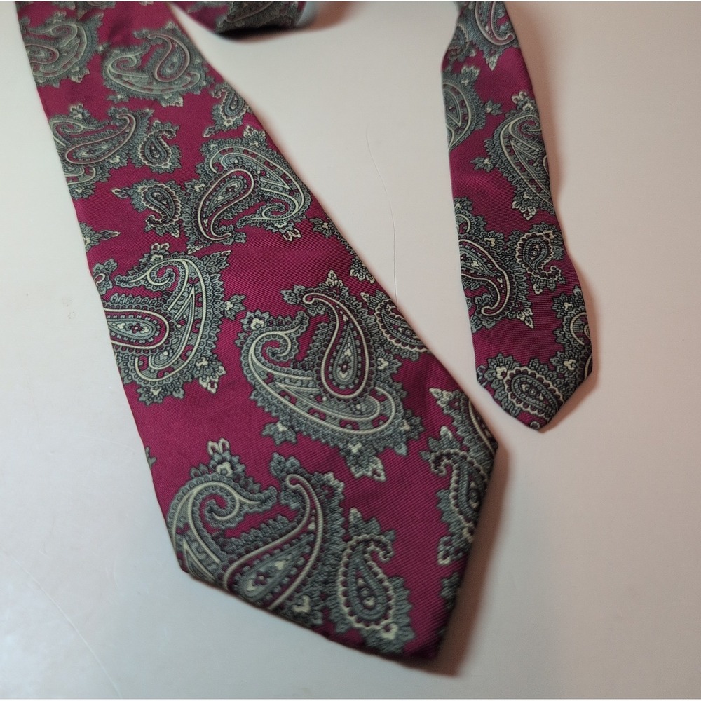 Westbury Collection 100% Italian Silk Paisley Tie Made In USA Vintage
